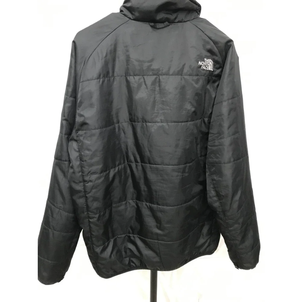 The North Face Mens Zip Front Puffer Jacket Size Medium Black Pockets